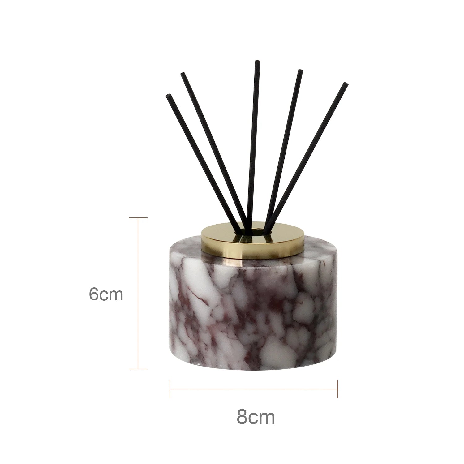 Calacatta Altviool Violet Natuurlijk Marmer Badkameraccessoires Set Luxe Zeepdispenser Wattenstaafjes Pot Lade Badkamerset