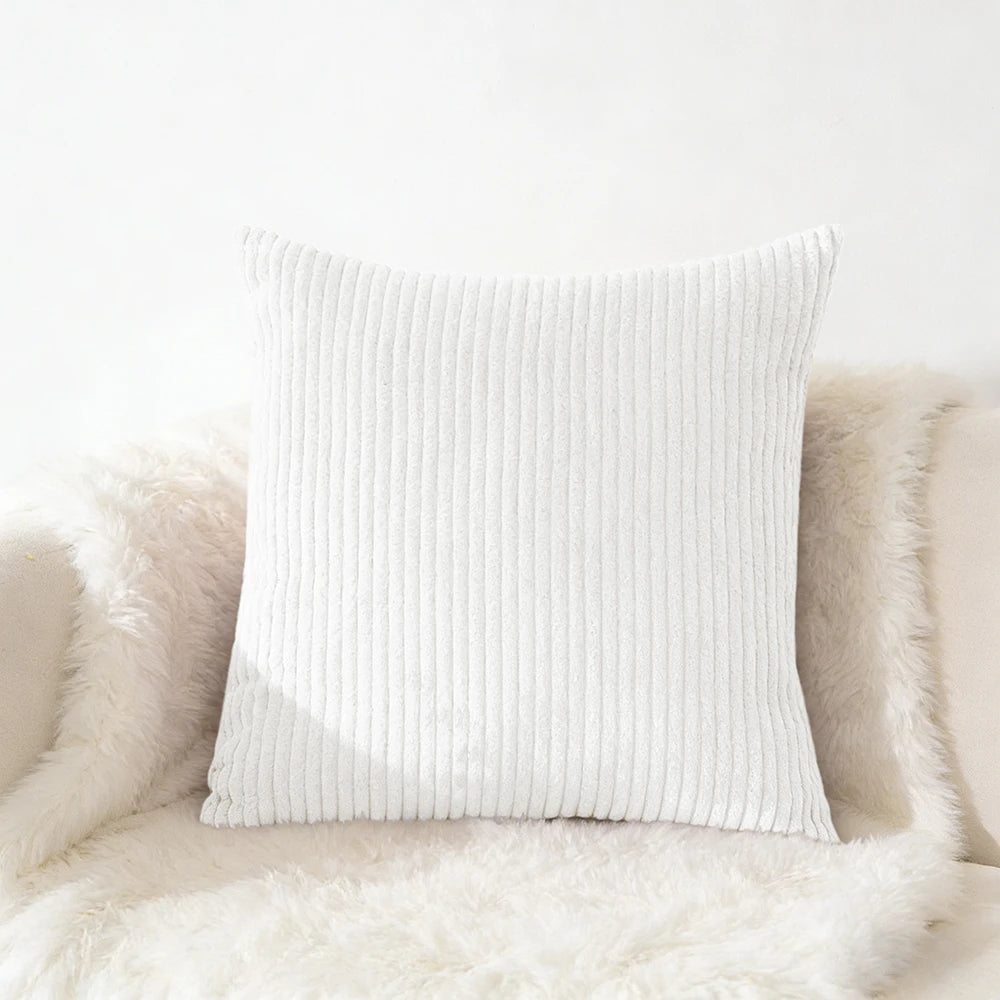 Corduroy Kussensloop 40X40 45X45 50x50 30x50 CM Zacht Pluche Flanel Kussenhoes Pluizige Bank Kussensloop voor Sofa Woonkamer
