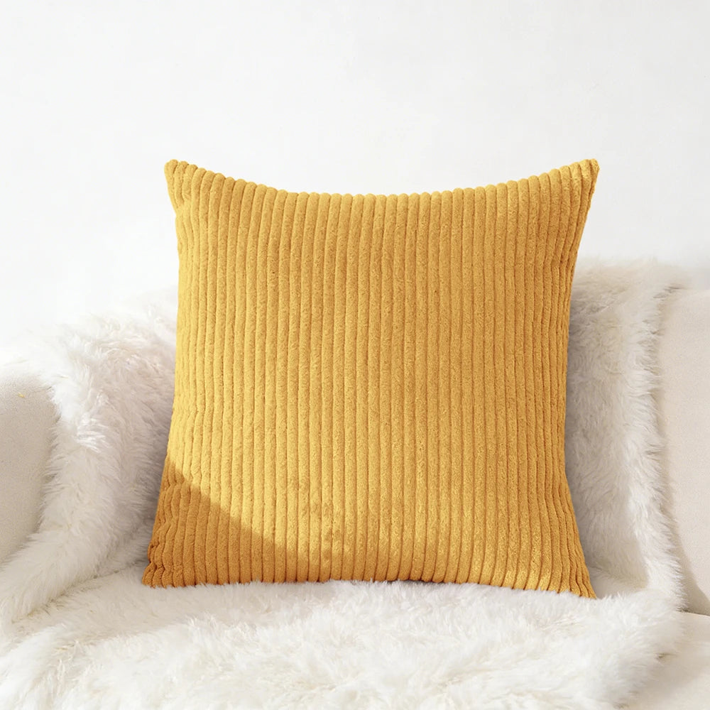 Corduroy Kussensloop 40X40 45X45 50x50 30x50 CM Zacht Pluche Flanel Kussenhoes Pluizige Bank Kussensloop voor Sofa Woonkamer