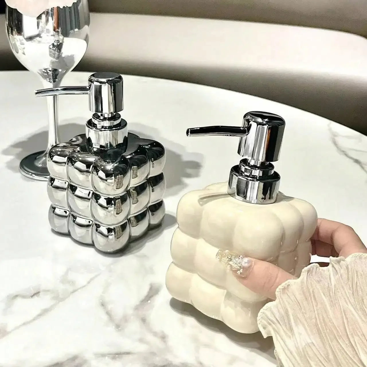 300ml Zeepdispenser Druk Gescheiden Fles Badkamer Accessoires Keramische Huishoudelijke Body Wash Shampoo Dispenser Fles