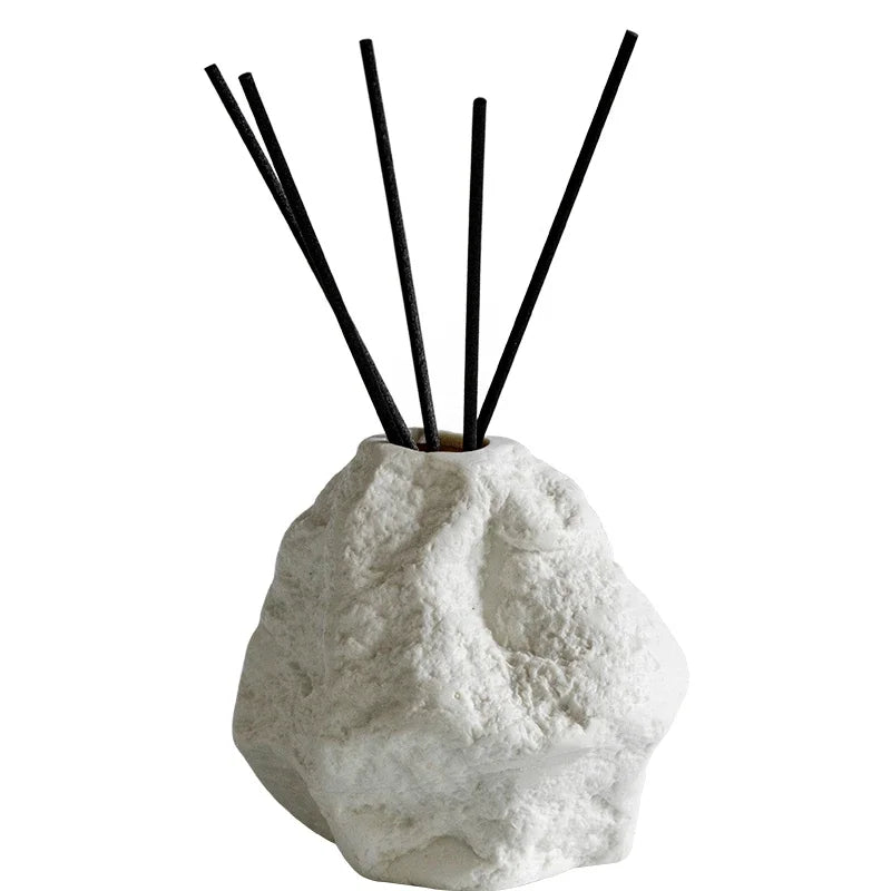 Aromatherapiefles, Scandinavische stijl creatieve rots lege fles, woonkamer kamer decoratie toilet keramiek geen vuur geurverspreider