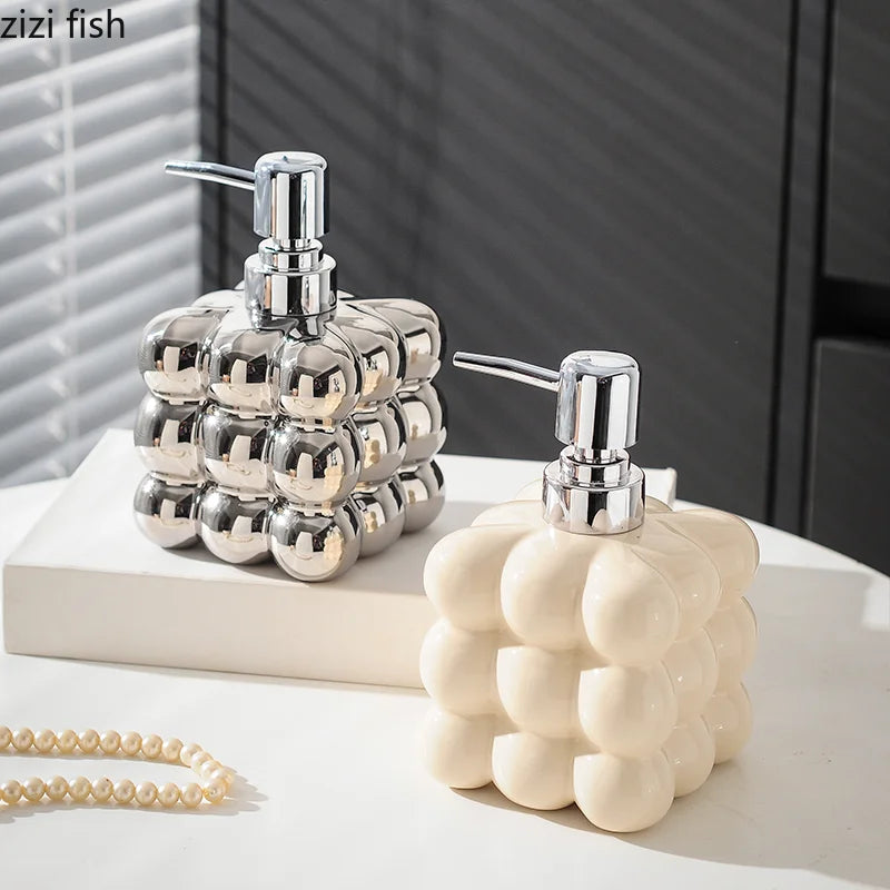 Creatieve Keramische Lotion Fles Hand Sanitizer Fles Zeepdispenser Handdesinfecterend Flessen Body Wash Flessen Badkamer Benodigdheden