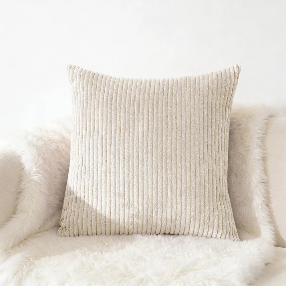 Corduroy Kussensloop 40X40 45X45 50x50 30x50 CM Zacht Pluche Flanel Kussenhoes Pluizige Bank Kussensloop voor Sofa Woonkamer
