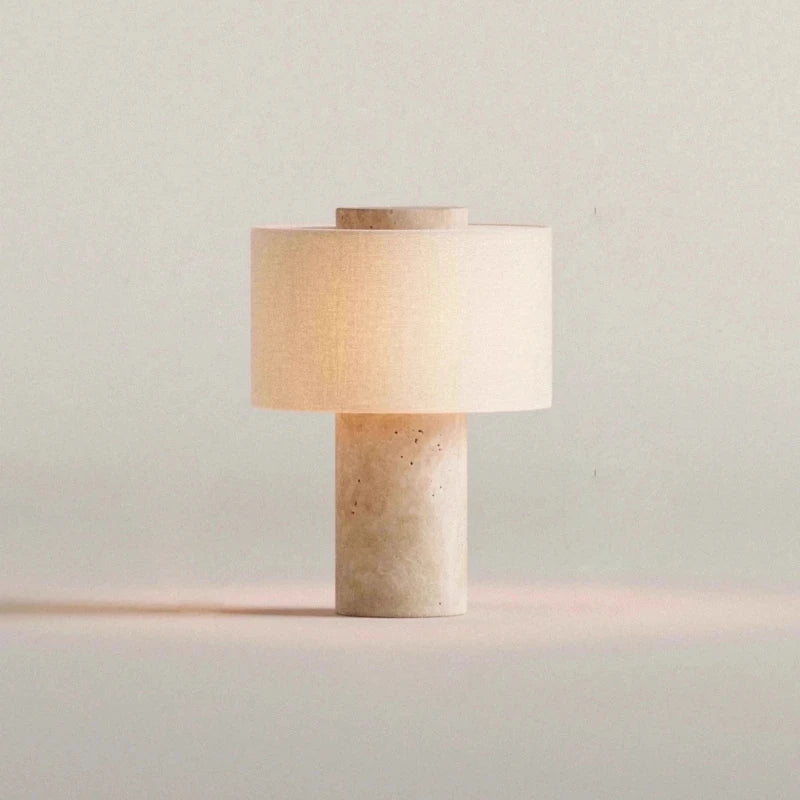 Retro luxe bedlampje natuurlijke marmeren tafellamp stoffen lampenkap gele stenen bureaulamp woonkamer slaapkamer woondecoratie