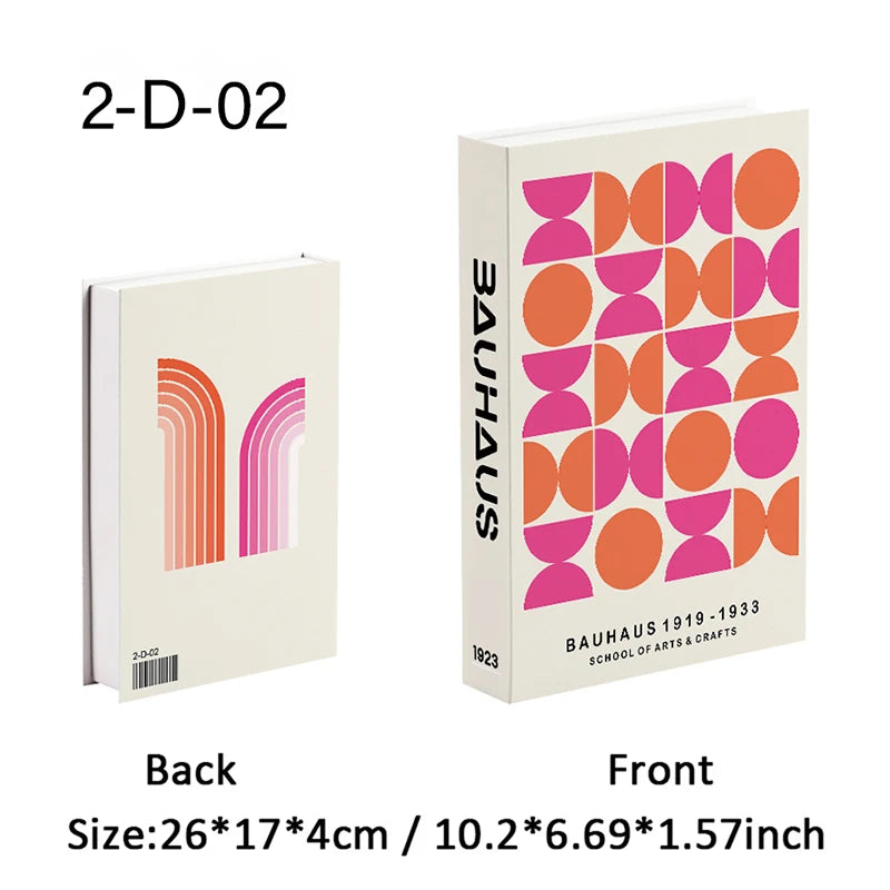 Boho Home Decor Fake Book Decoratieve Salontafel Decoratie Boekenplank Slaapkamer Middeleeuwen Abstracte Lijn Esthetische Opbergdoos