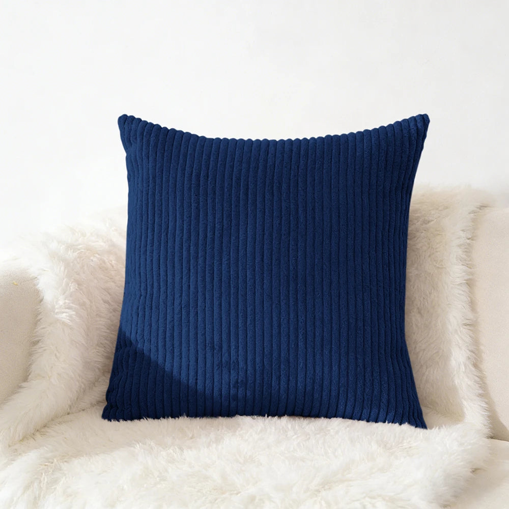 Corduroy Kussensloop 40X40 45X45 50x50 30x50 CM Zacht Pluche Flanel Kussenhoes Pluizige Bank Kussensloop voor Sofa Woonkamer