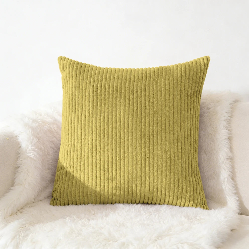 Corduroy Kussensloop 40X40 45X45 50x50 30x50 CM Zacht Pluche Flanel Kussenhoes Pluizige Bank Kussensloop voor Sofa Woonkamer