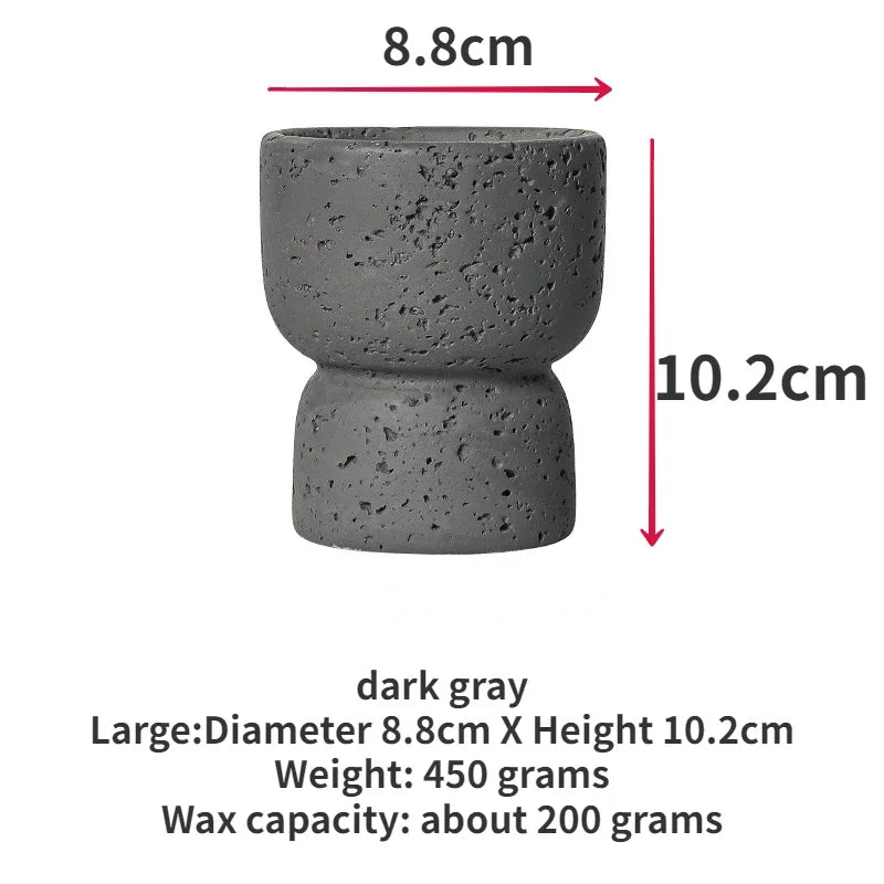 Eenvoudige Cement Huishoudelijke Aromatherapie Kaarsen Lege Cups Diy Hoogwaardig Handwerk Indoor Kandelaars Decoratieve Ornamenten