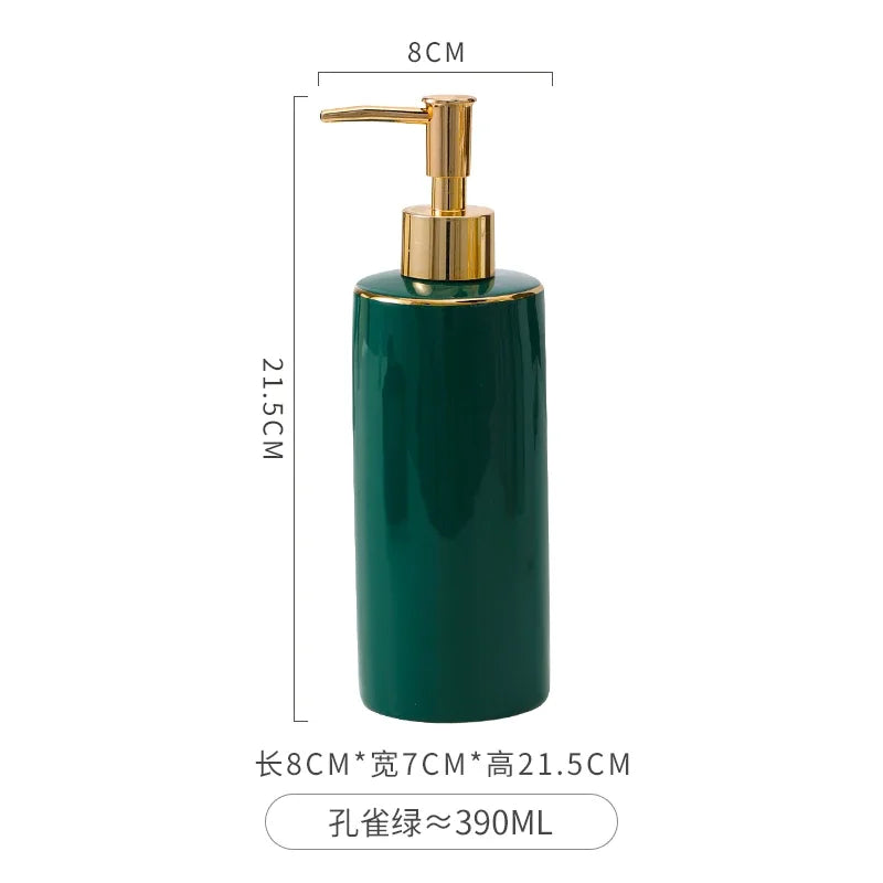 Eenvoud Keramische Lotion Fles Hoge Schoonheid Zeepdispenser Shampoo Douchegel Fles Handdesinfecterend Fles Badkamer Benodigdheden