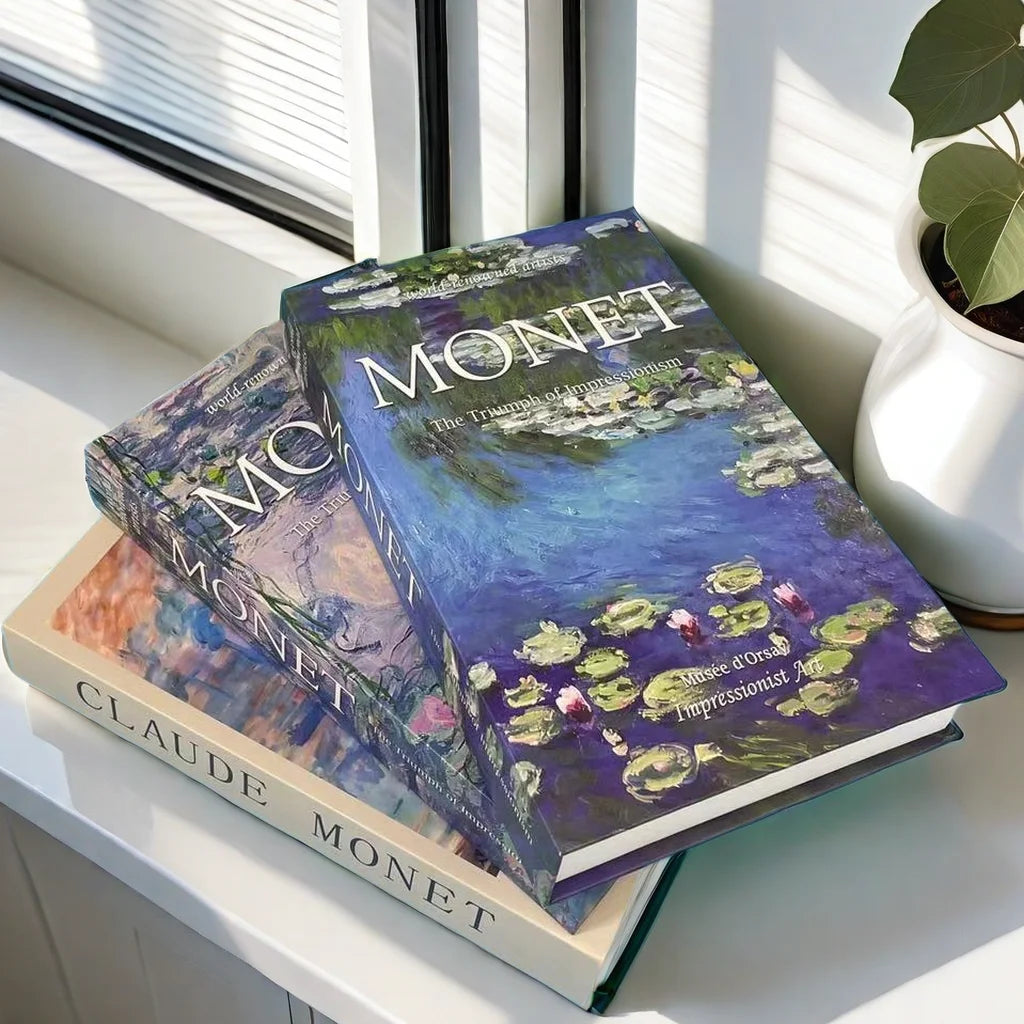 Boho Monet Matisse Luxe nepboek opbergdoos interieur decoratie decoratieve boeken salontafel slaapkamer woonkamer decor