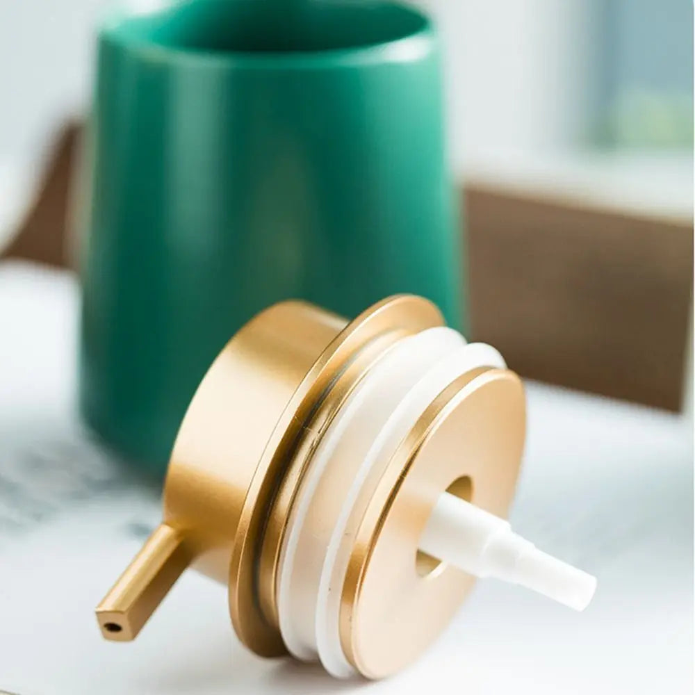 Keramische Lotion Zeepfles Gemakkelijk te drukken Lekvrije Zeeppompdispensers Hervulbare Marmeren Patroon Gel Handdesinfecterend Fles