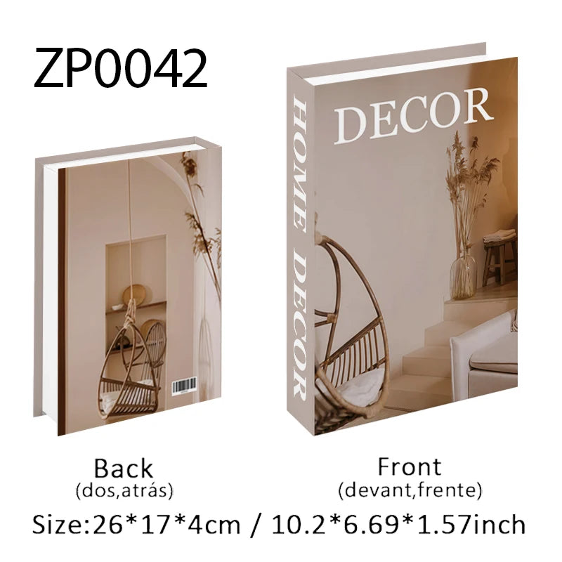 Openbare nep-boeken opbergdoos luxe decoratieve boeken ornament salontafel boekenplank huis interieur decoratie slaapkamer cadeau decoratie