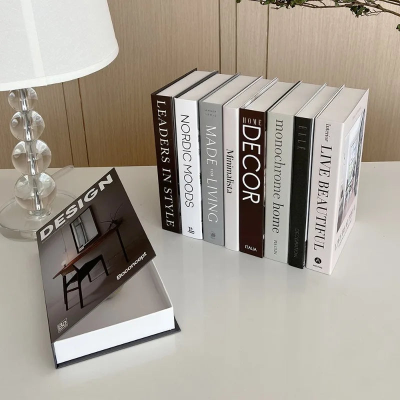 Mode Kunst Te Openen Nep Boeken voor Decoratie Opbergdoos Nieuwe Hotle Decoratief Boek voor Woonkamer Simulatie Boeken Home Decor