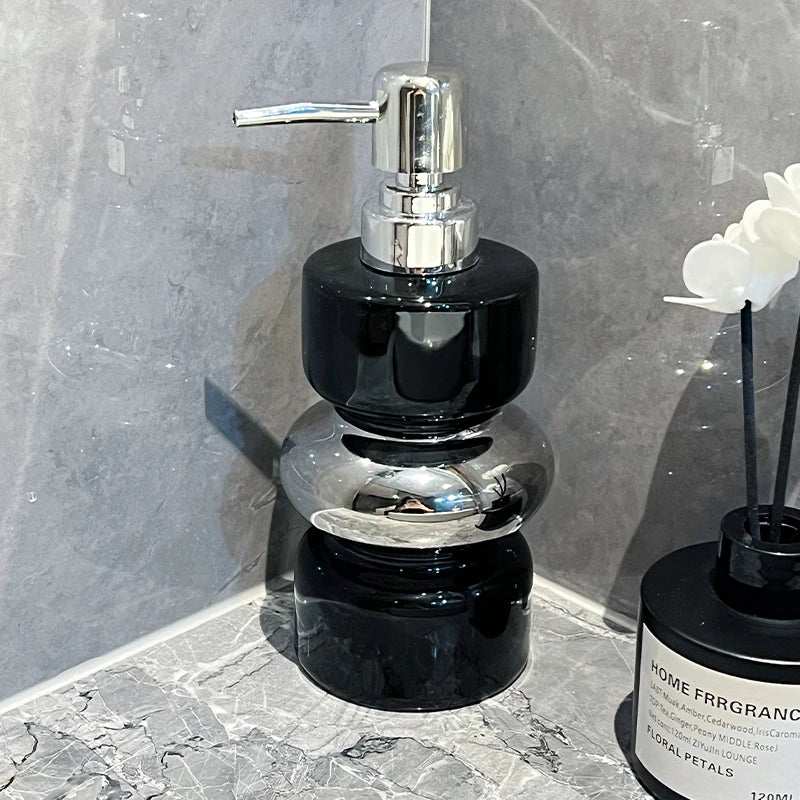 Luxe keramische zeepdispenser badgel gevuld met lotionfles hoteltoilet hand thuis badkameraccessoires