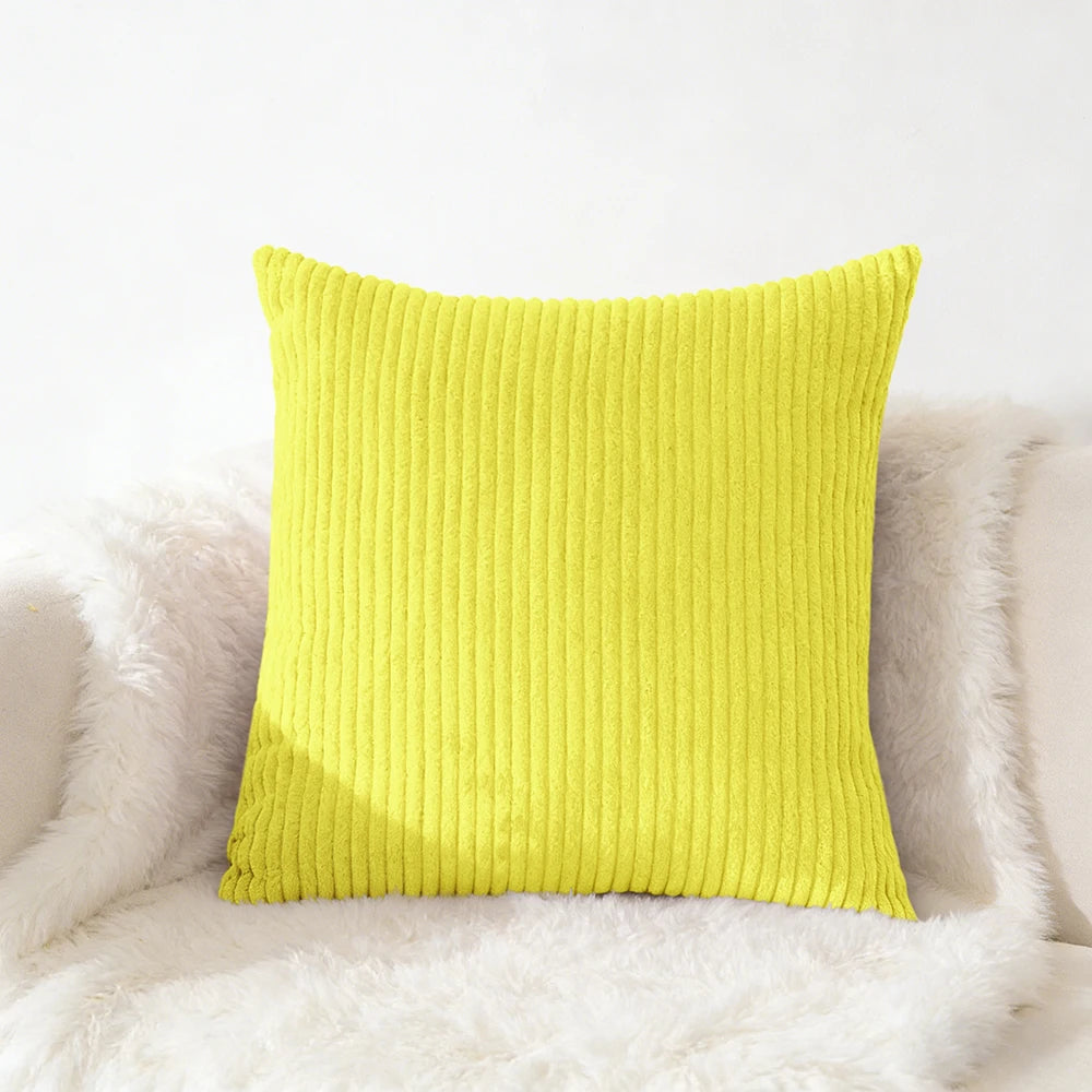 Corduroy Kussensloop 40X40 45X45 50x50 30x50 CM Zacht Pluche Flanel Kussenhoes Pluizige Bank Kussensloop voor Sofa Woonkamer