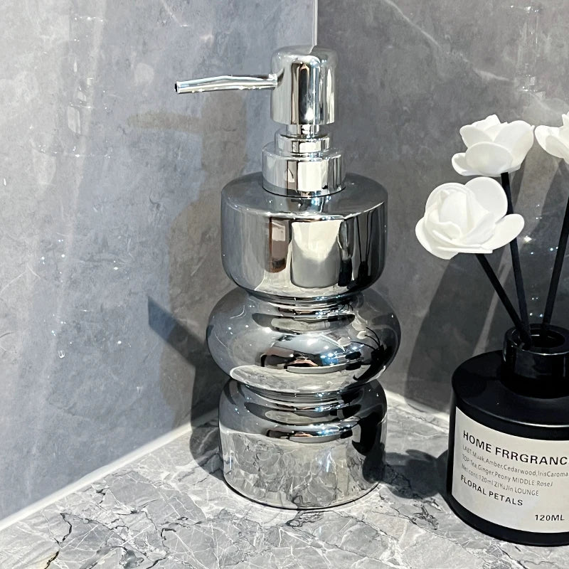 Luxe keramische zeepdispenser badgel gevuld met lotionfles hoteltoilet hand thuis badkameraccessoires