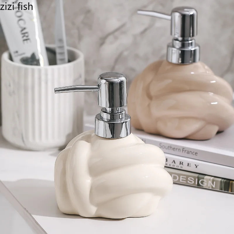 Creatieve Keramische Lotion Fles Hand Sanitizer Fles Zeepdispenser Handdesinfecterend Flessen Body Wash Flessen Badkamer Benodigdheden